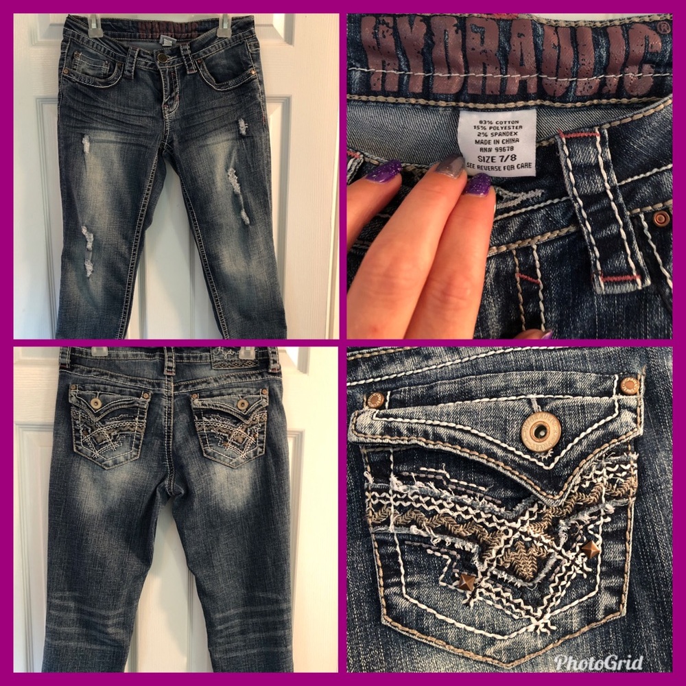 ⭐️5/$20⭐️Juniors Size 7/8 Jean fridge  Capris